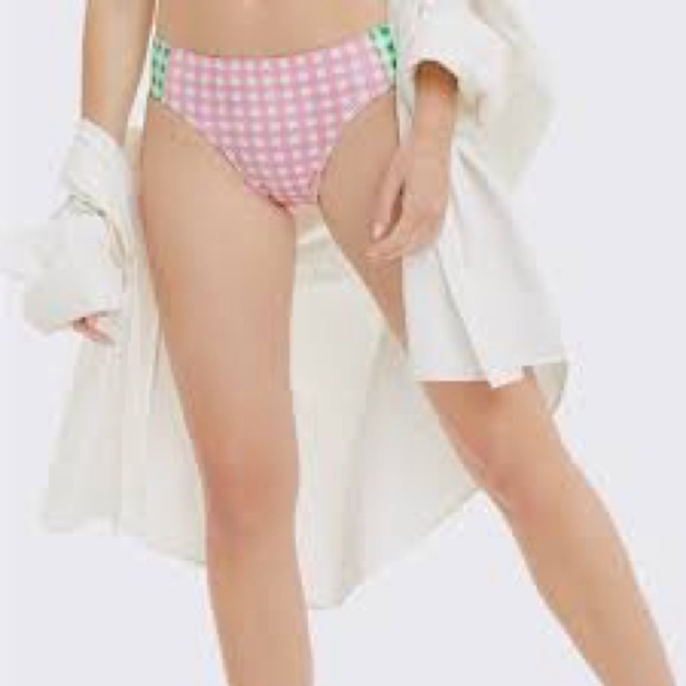 Draper James x Lands End Gingham Bikini Bottom size 16w BNWT
